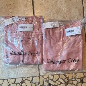 Coldwater Creek Sweater and Cardigan Set